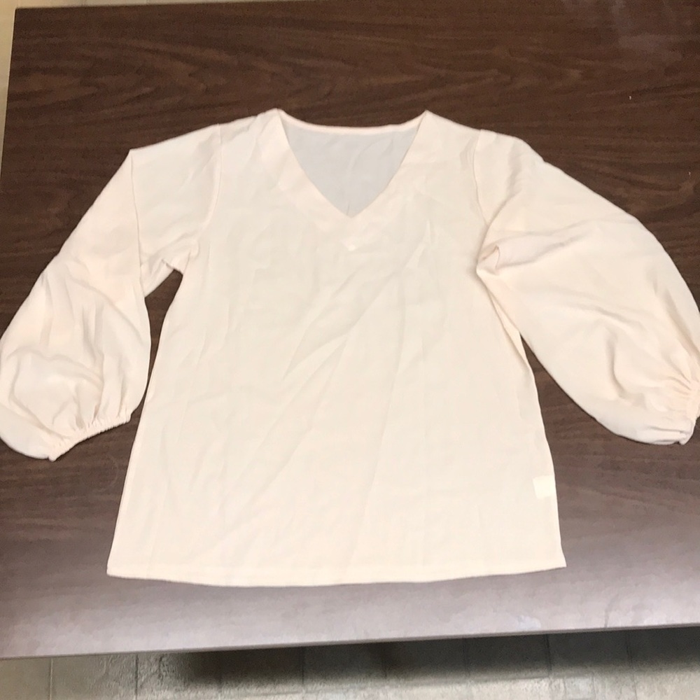 Long puff sleeve blouse